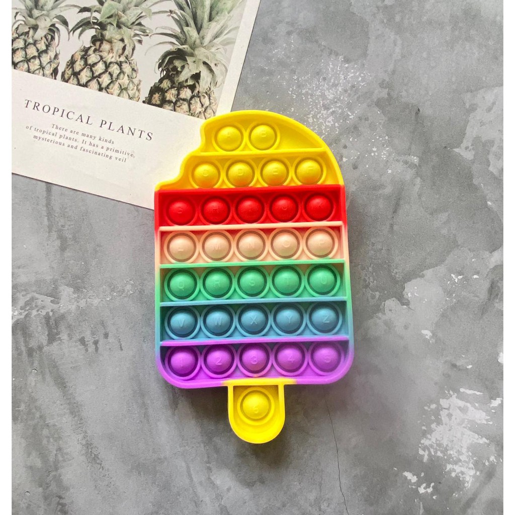 MAINAN POP IT VIRAL RAINBOW MSENSORY / MAINAN VIRAL POP IT RAINBOW JUMBO