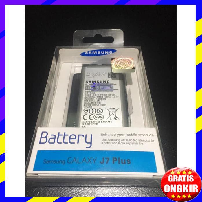 ACC HP BATERAI SAMSUNG GALAXY J7 PLUS EB BJ731ABE 3000MAH FULL ORIGINAL SEIN