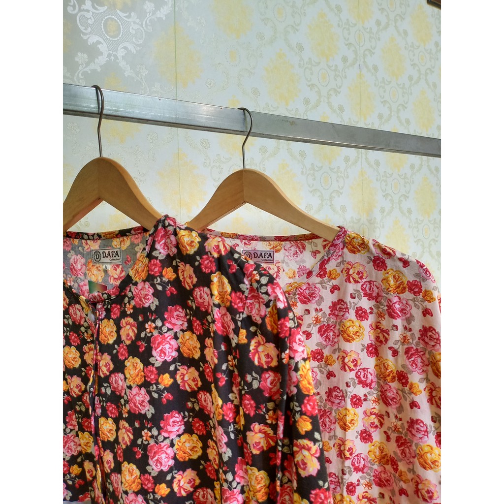 Hana dress - Gamis bunga katun (cotton)