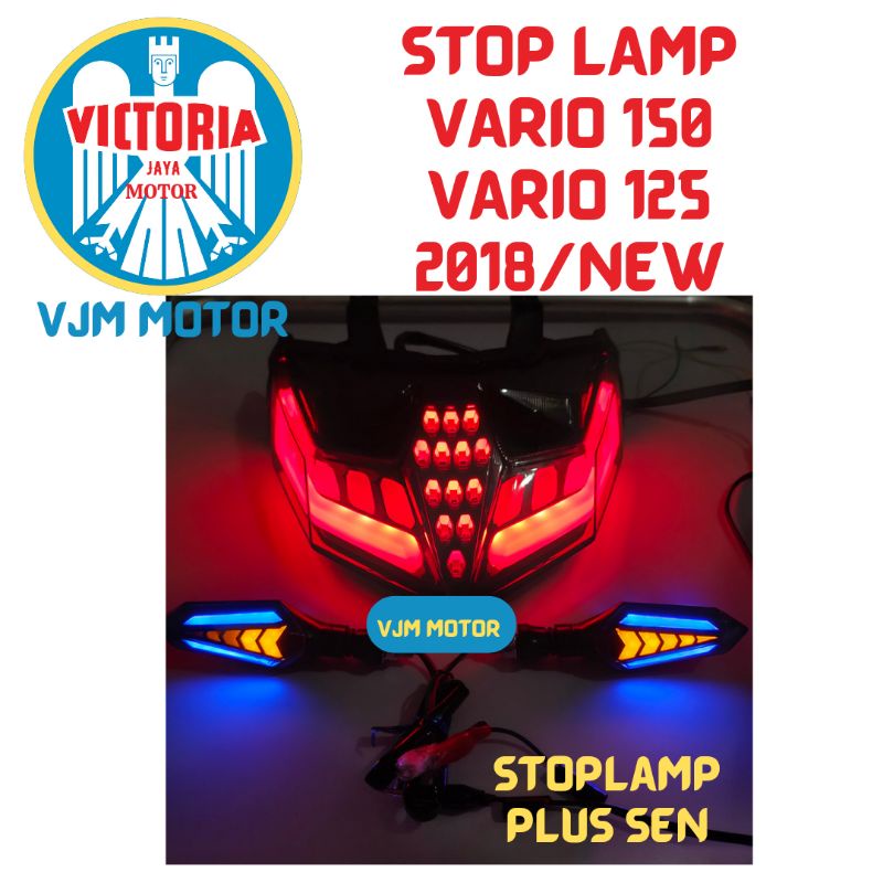 STOPLAMP VARIO 125 150 NEW 2019 2020 2021 PLUS LAMPU SEN SEPASANG BIRU MERAH PUTIH