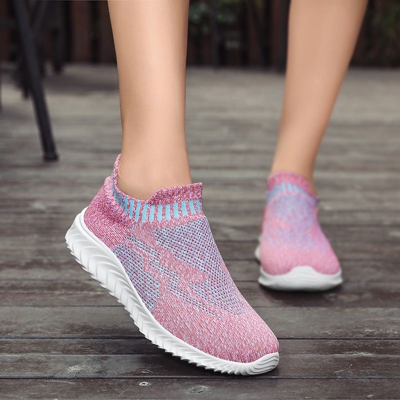 FOKU Sepatu Sneakers Wanita Outdoor Sock Sepatu Wanita Terbaru