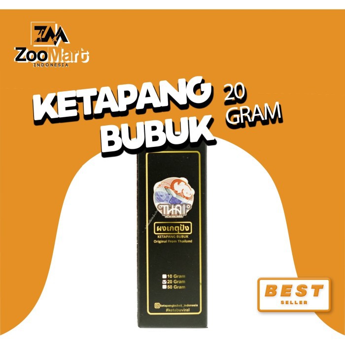 Ketapang Bubuk Thai 20 Gram / Ekstrak Daun Ketapang / Ikan Cupang