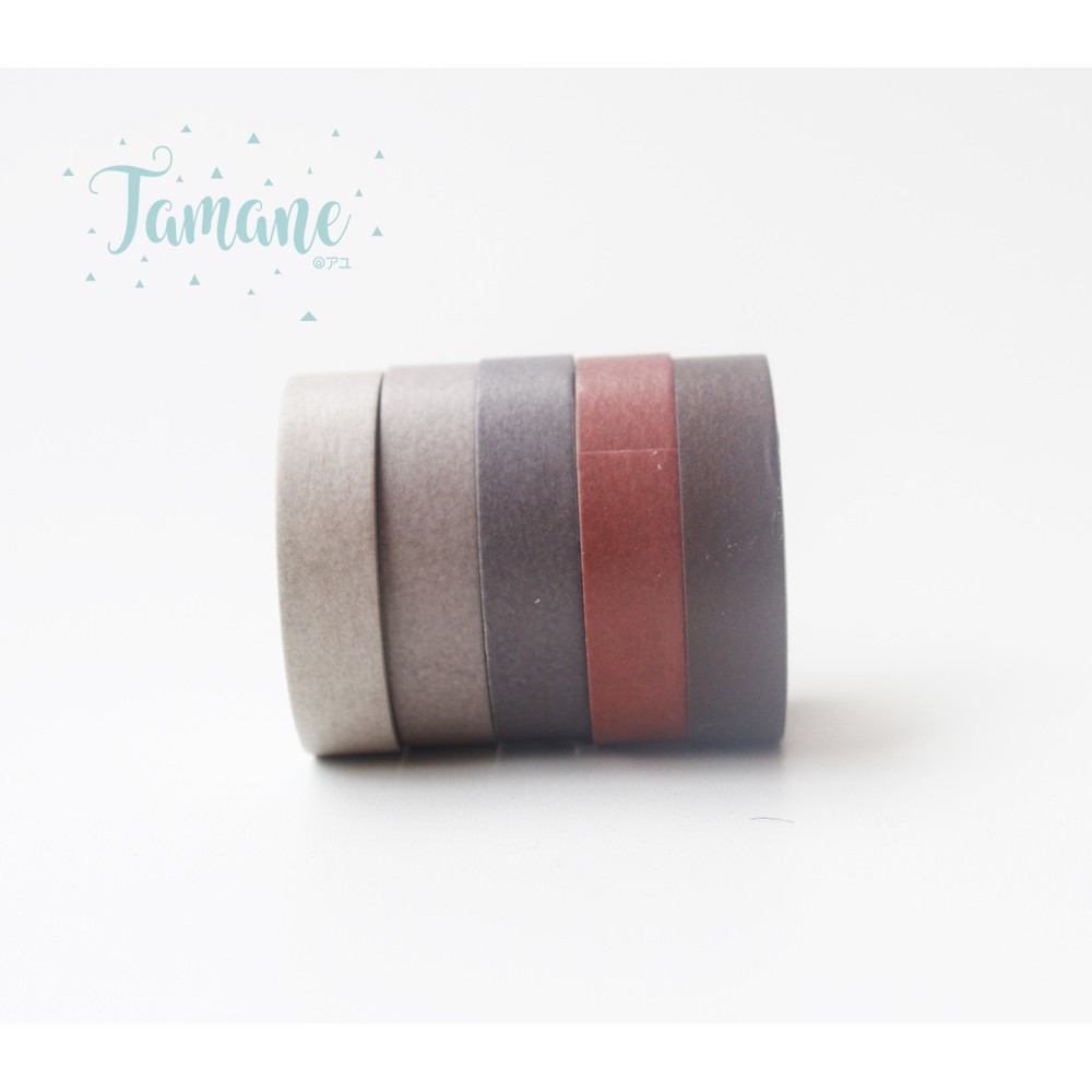 

Solid Color Washi tape sunset color set 5pcs