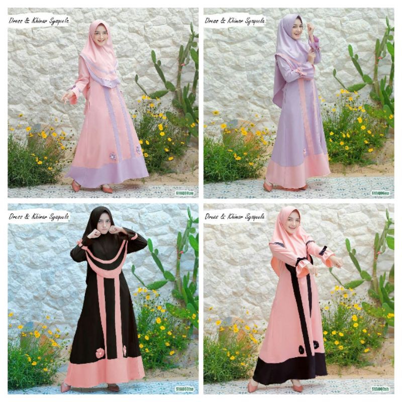 GAMIS SYARI • GAUN PESTA • OUTFIT KONDANGAN • BAJU LAMARAN • GAMIS POLOS MOSCREPE • BAJU LEBARAN