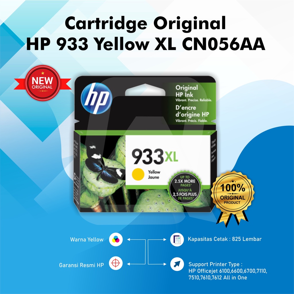 Tinta HP 932 XL Black  &amp; 933 XL Colour Original Ink Cartridge