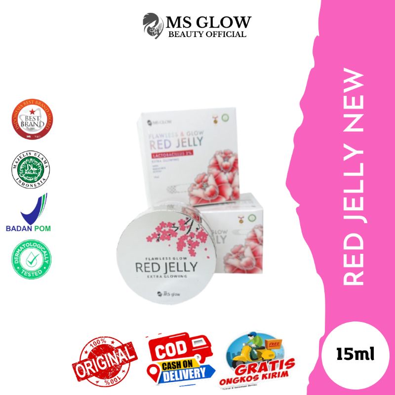 Red Jelly ms glow kemasan baru - ms glow red jelly NEW