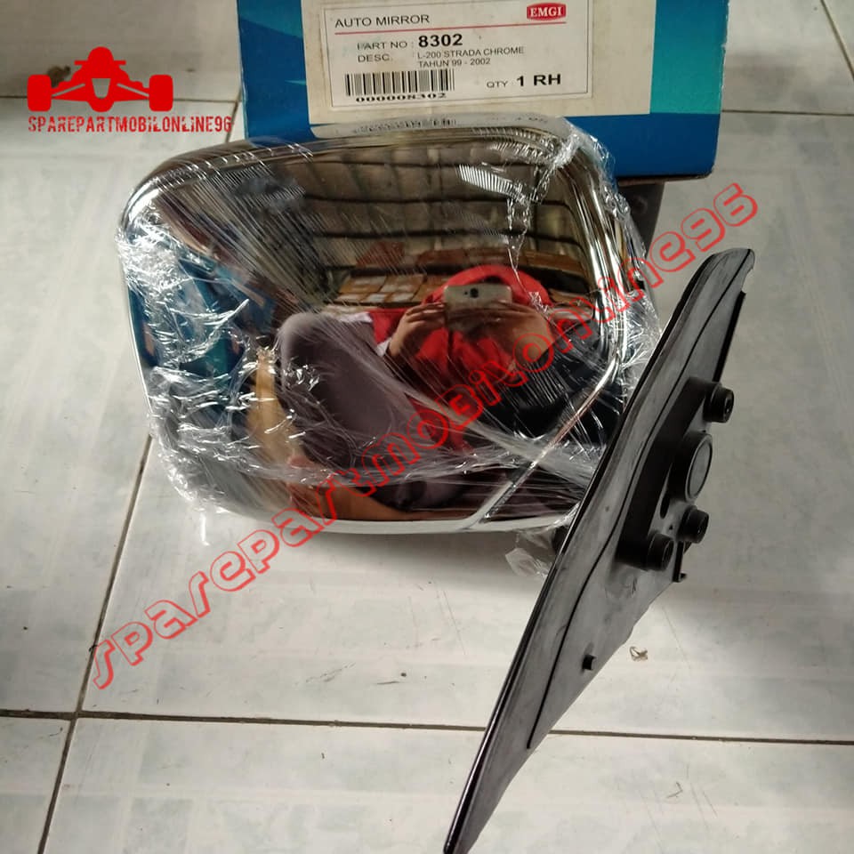 Spion Mitsubishi L200 Strada 1999 - 2002 Manual Chrome EMGI 8302 8303