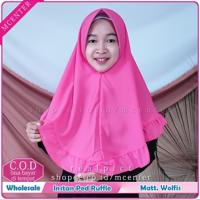 PROMO!!! Jilbab Instan Siria Series 1Slup Crepe High Quality Antem Tammia Rempel Depan Praktis Kerja