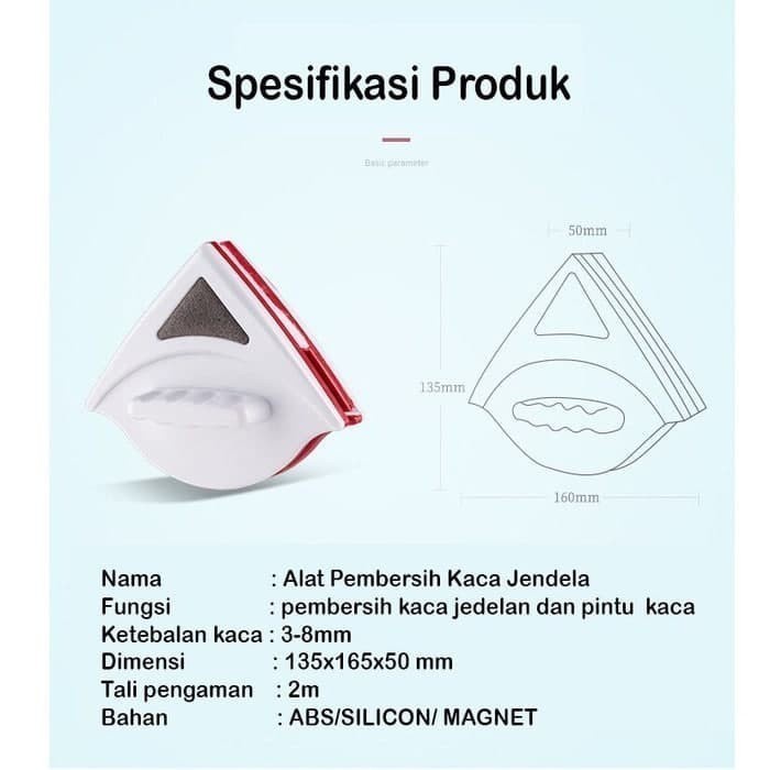 Pembersih Jendela Dua Sisi - Pembersih Jendela 2 sisi