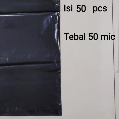 

Polymailer uk 35x45 (50pcs) Plastik Packing Lem Silver, Plastik Lem - Hitam