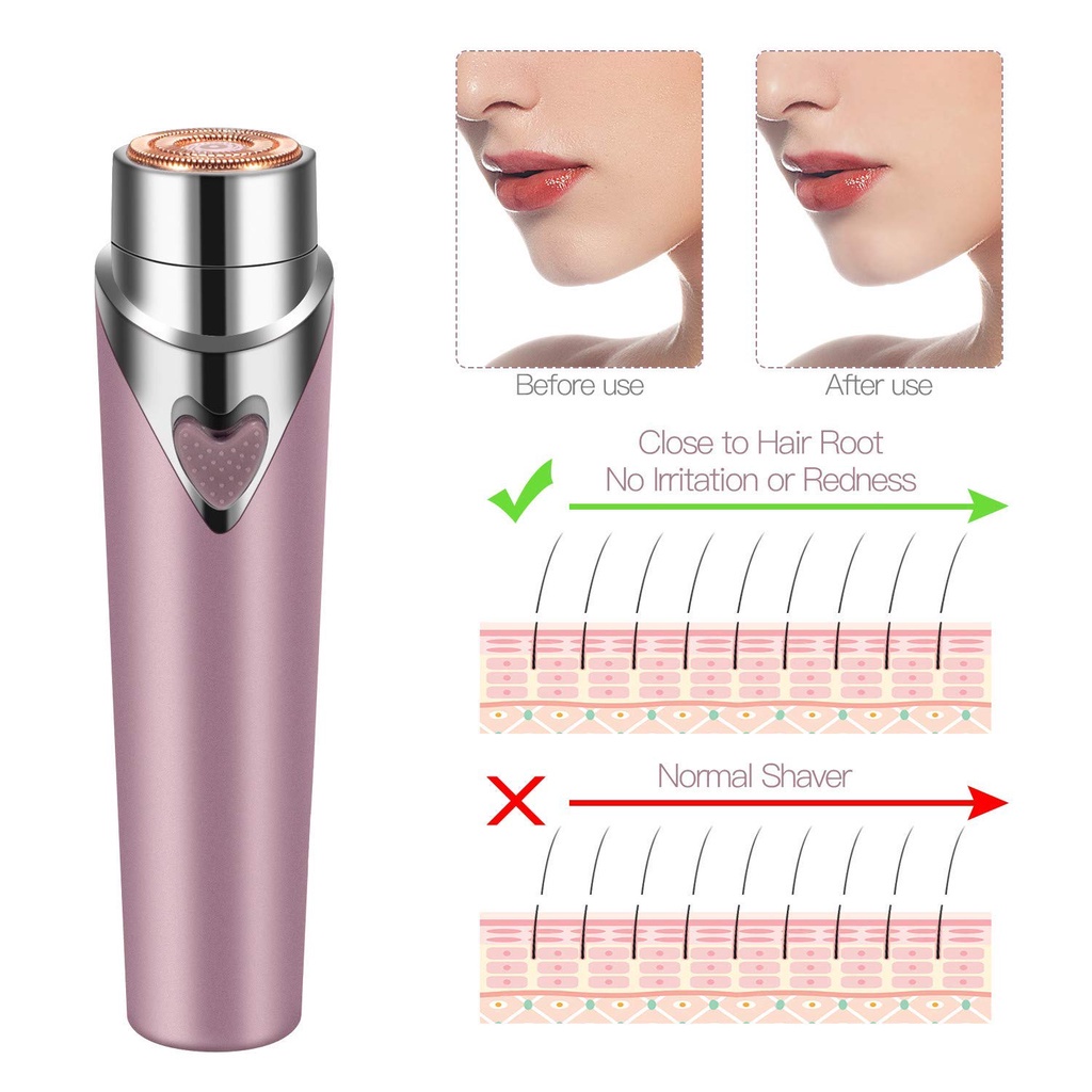 Mini Lady Shaver Pencukur Cukuran Bulu Rambut Penghilang Alat Cukur Bulu Wanita Epilator Lipstick