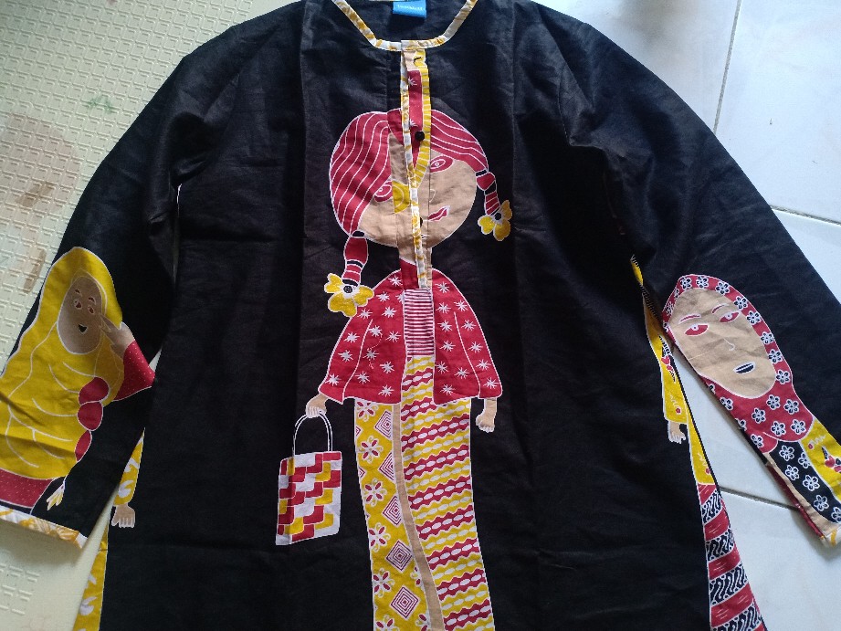 Tunik Batik Hapsari Mbok Jamu Black