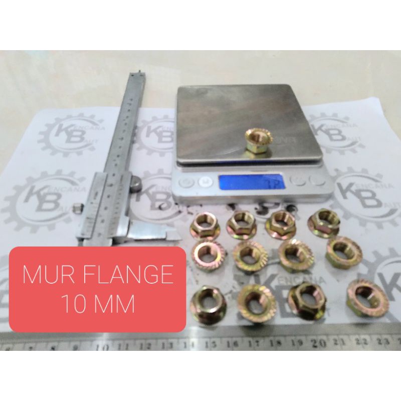 MUR TOPI M10 / MUR FLANGE M10 / MUR TOPI KUNING M10