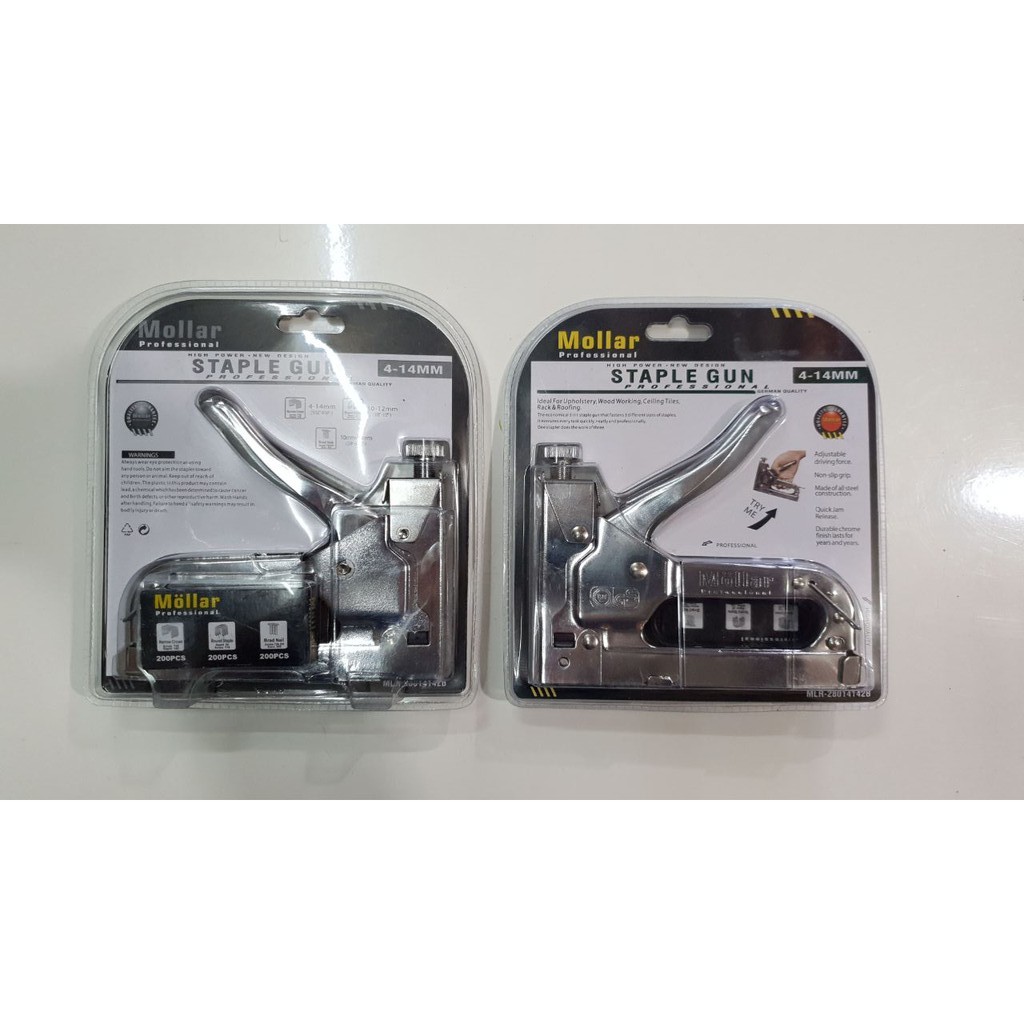 MOLLAR Staple Gun 3 in 1 Way Heavy Duty Staples Tembak hekter jok