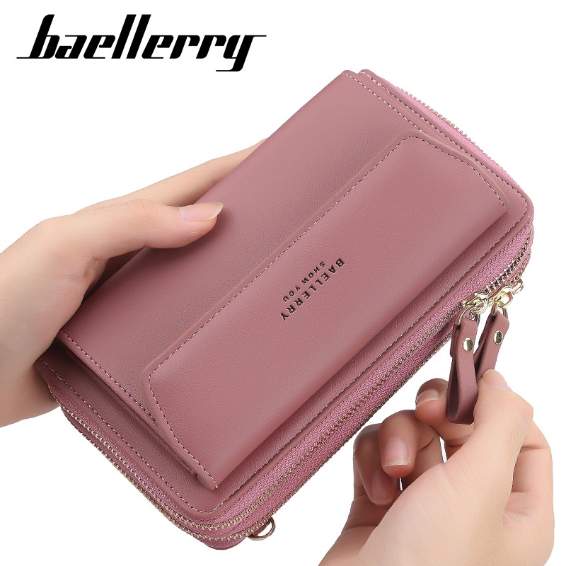 BAELLERRY N0109 Tas Selempang Wanita Dompet Wanita Tas Handphone Sling Bag PU Leather Premium WATCHKITE WKOS