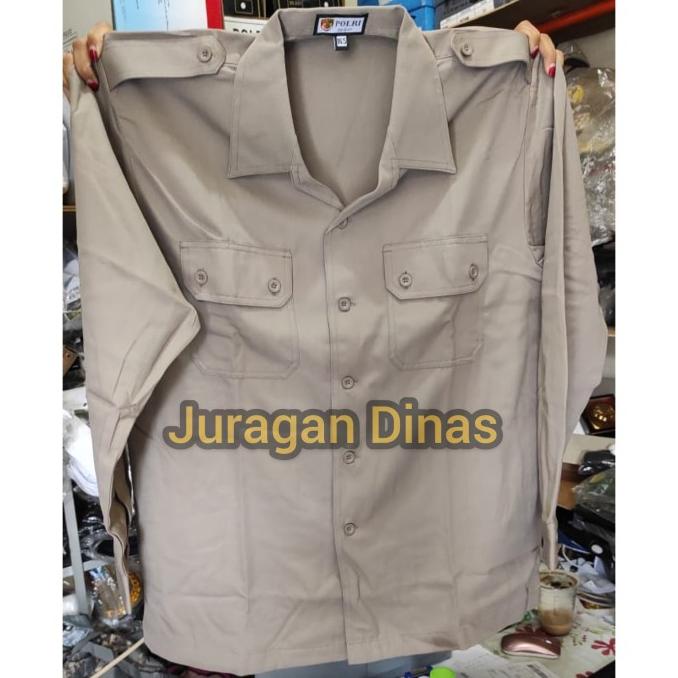 Atasan Baju PDLSUS Jatah POLRI / Atasan Baju PDH lengan panjang POLRI DISKON