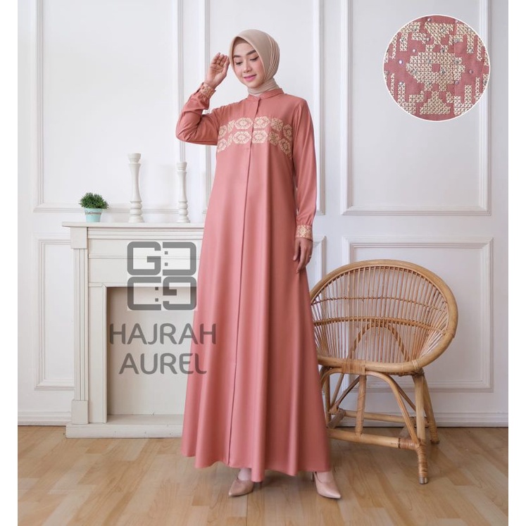 Fashion Gamis Bordiran/Payetan (ORIGINAL GUZEL)Termurah Terlaris/Toyobo Premium/Dengan Bahan Adem Da