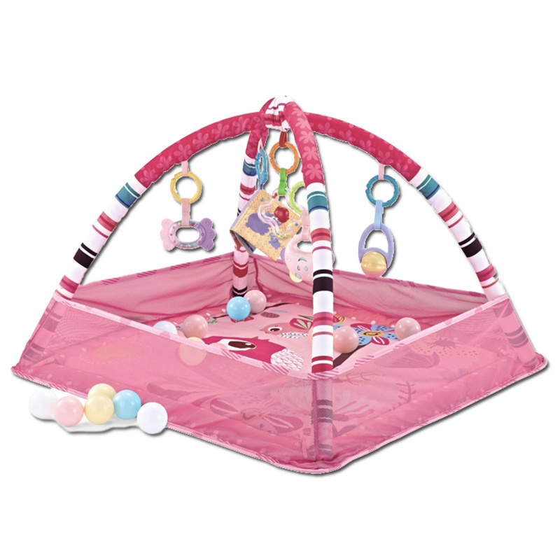 Mary Kick &amp; for Play Gym for Play Mat Mainan Bayi Fitness Rattle Bridge Tummy for Time Mat Baby Teether &amp; Matras Empuk Untuk Ne