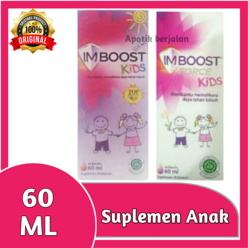 Imboost Kids Syrup 60 ml / Imboost Force Kids Syrup 60ml / Suplemen Anak Untuk Daya Tahan Tubuh