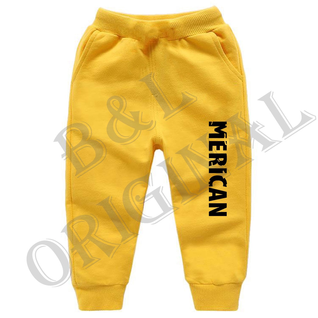 BS/COD/CELANA JOGGER MERICAN ANAK ANAK 1-7 TAHUN//REALPIC//GOOD QUALITY