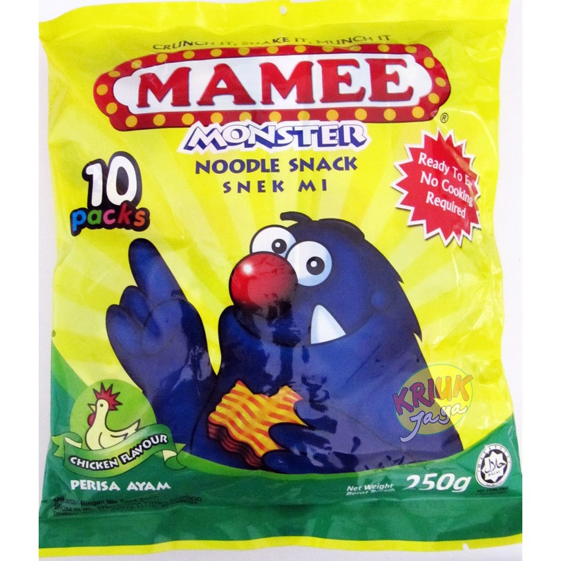 

MAMEE MONSTER NOODLES CHICKEN 10'S 250GR