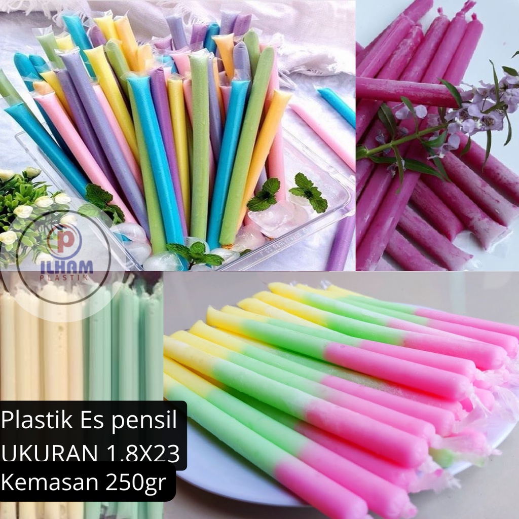 plastik es 1,8x23cm/ plastik pensil/plastik es lilin/plastik