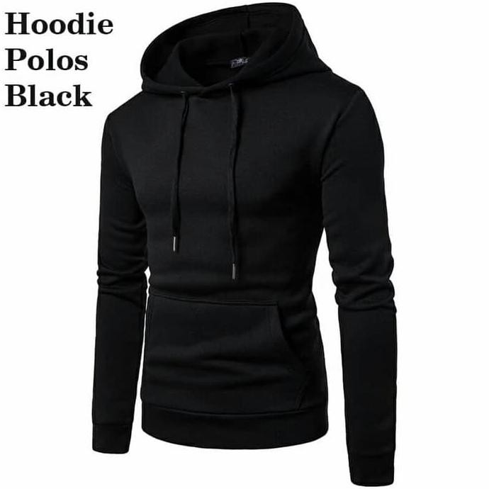 Hoodie Alfa Hitam Jaket Sweater Hoodie Polos Sweater Cowok