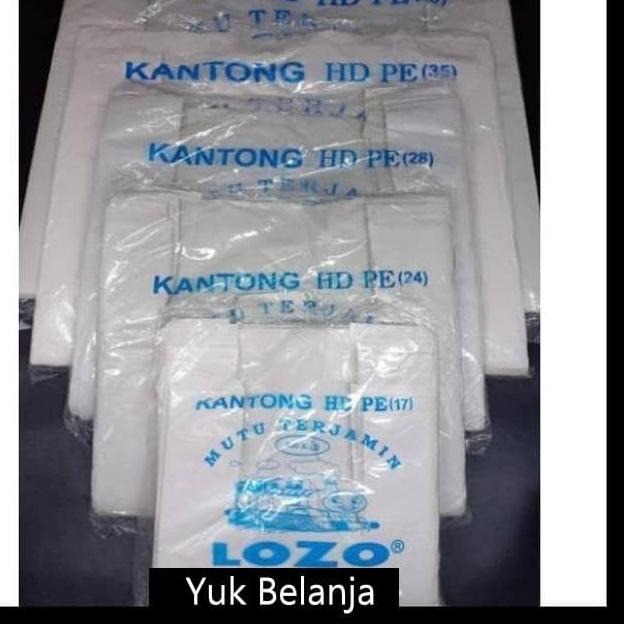 

❃ Kantong Plastik Lozo 24 Putih - Kresek - Tenteng 24 Putih ✱