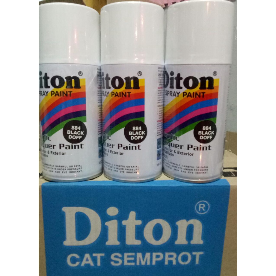 pilok pilox diton black doff 884 300cc hitam dop dof