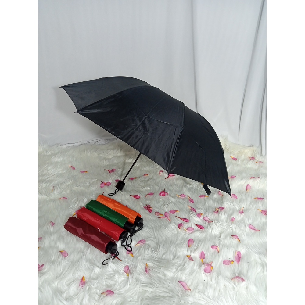 Payung Lipat 3 Polos manual - L3-PL