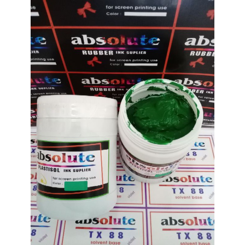 

cat sablon plastisol HIJAU 500gram