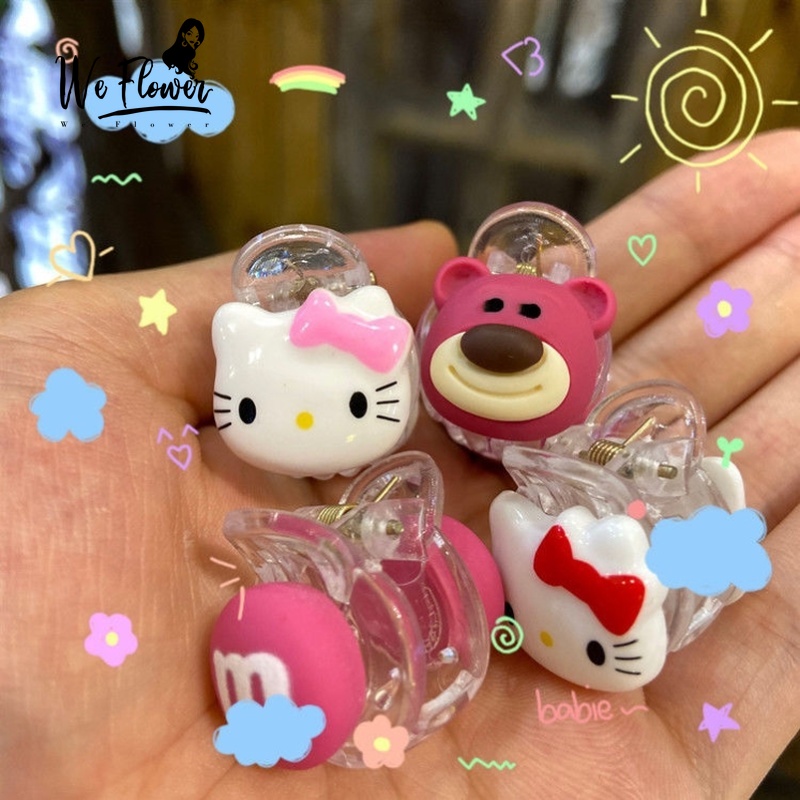 Magic789 Lovely Kids Cartoon Bear Rabbit Kitty Hair Bang Claw Clips for Girls Hair Barrettes Styling Tools