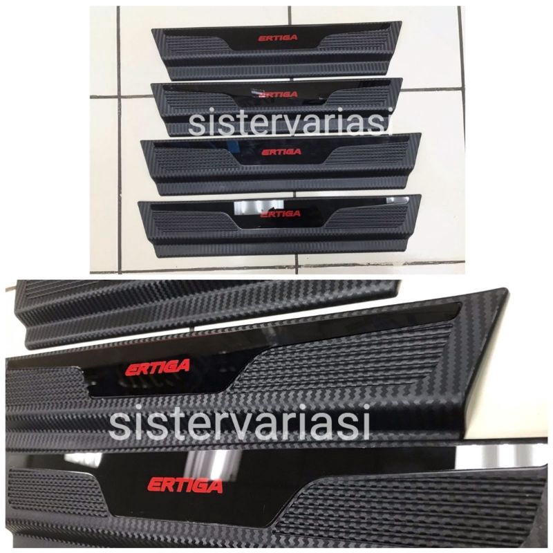 sil sill plate sillplate samping side scuff plate Ertiga 2021 exclusive carbon JSL
