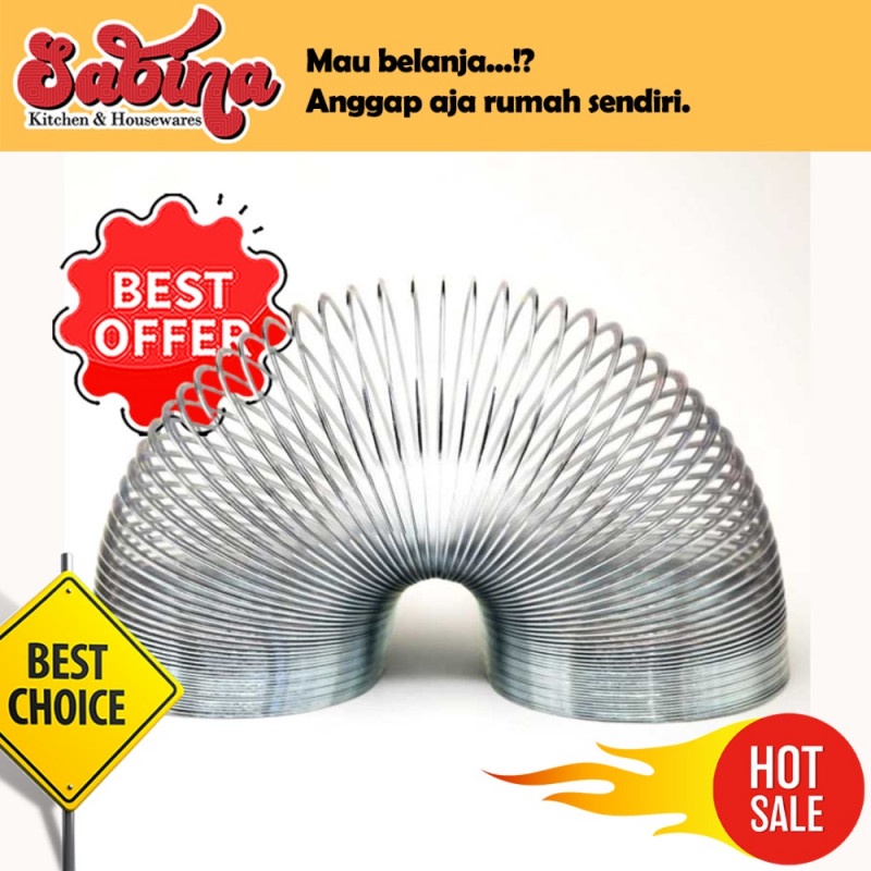 Mainan Anti Stress Anak anak Dewasa Metal Slinky Spring