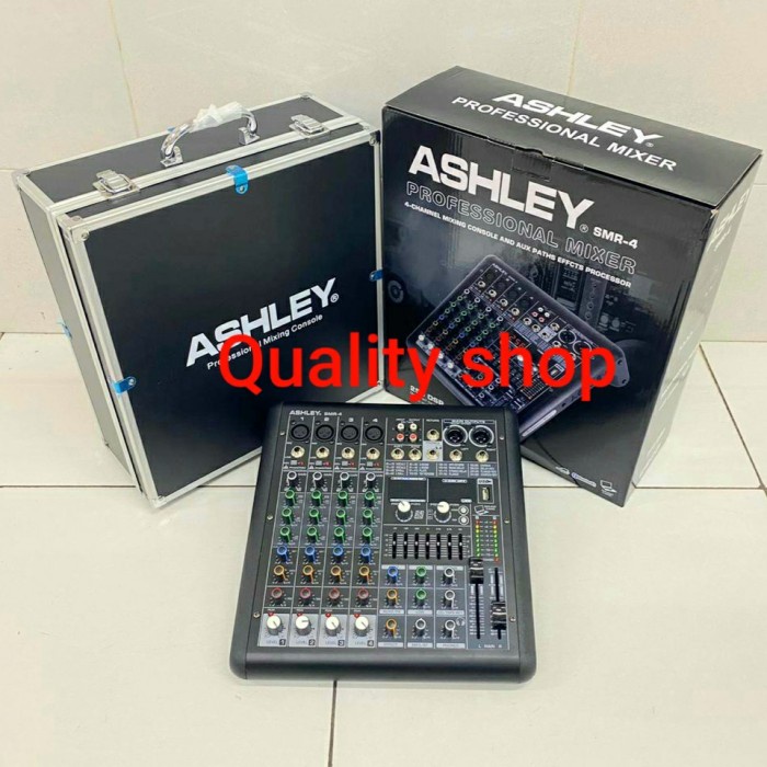 {suhadistore} Mixer Ashley 4 Channel Smr-4 effect vocal 320 dsp reverb baru Berkualitas