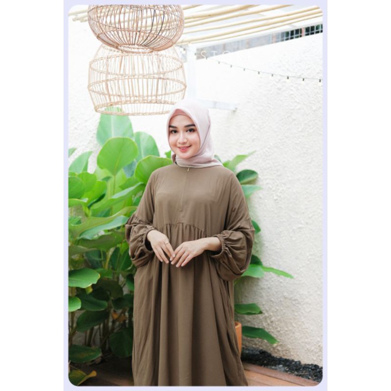 Tunik Rayon Crinkle Premium Atasan  Wanita  Busui Bahan Adem 