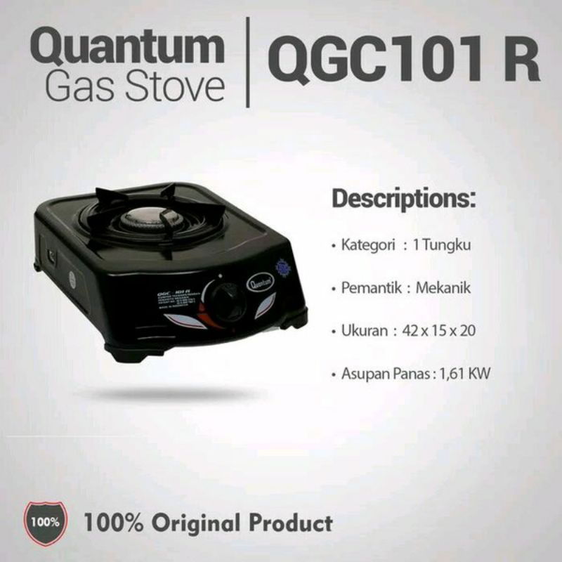 (COD/GRATIS ONGKIR) KOMPOR GAS QUANTUM 101 R 1TUNGKU