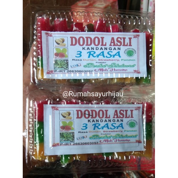 

Dodol Asli Kandangan Dalam Per Kemasan 3 Rasa