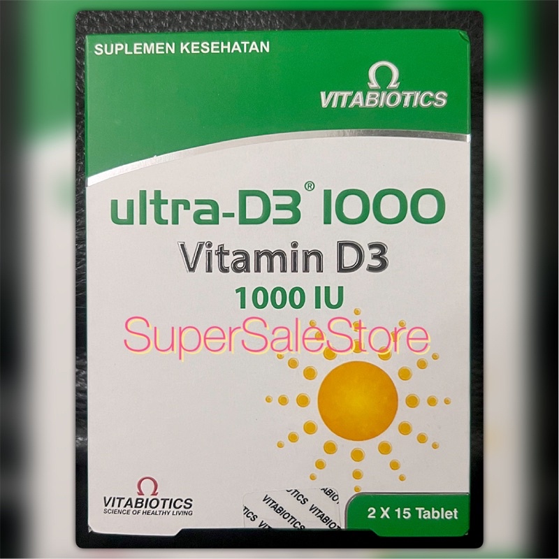 Jual Vitabiotics UltraD3 1000 Ultra Vitamin D3 D 3 1000IU 1000 IU 30