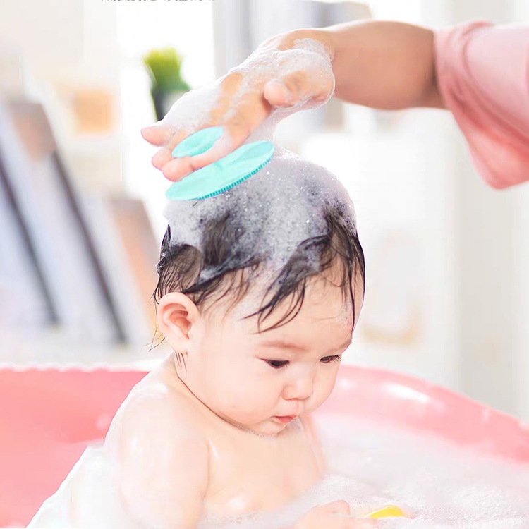 Silicone Sikat Pembersih Muka/Sikat Sampo Bayi Silikon/Facial Pad/C 222