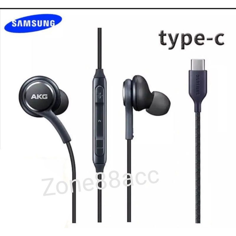 Handsfree Samsung Headset Earphone Kabel TypeC USB Type C Edition Musik Super Bass Note S 10 20 21 22 Plus Ultra