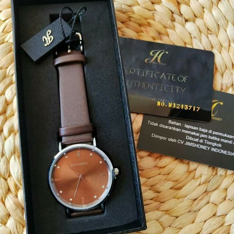 JIMS HONEY JAM 8123 jam tangan elegan analog anti air wanita kado cewek import murah-4