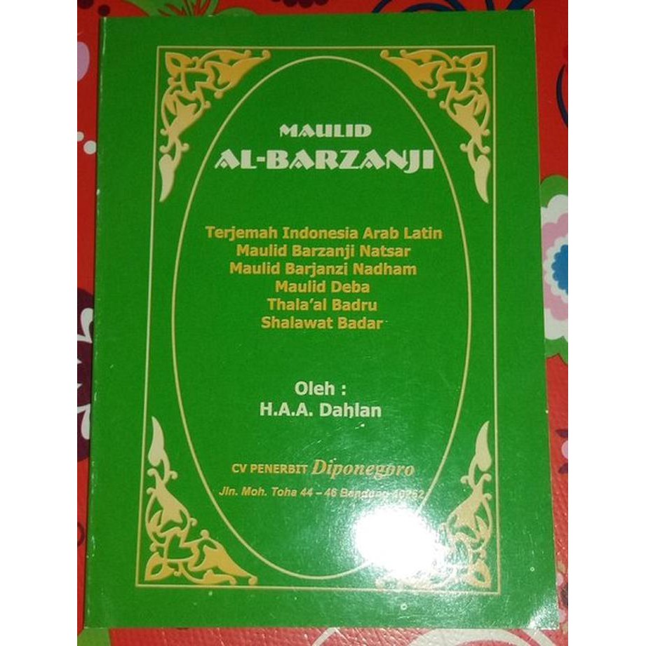 Terjemah kitab maulid Albarzanji addiba AL BARZANJI
