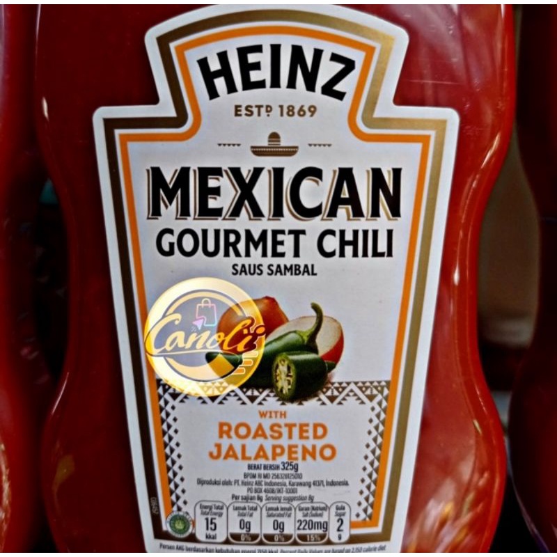 HEINZ sambal meksiko 325 g / mexican gourmet chili roasted jalapeno