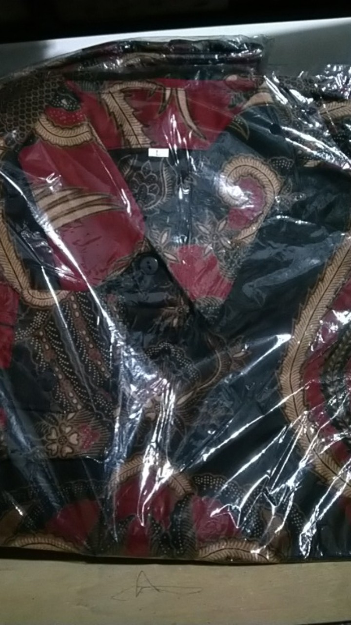 Baju Batik Pria Slimfit Big Size M L Xl Xxl Atasan Kemeja Batik Lengan Panjang Original