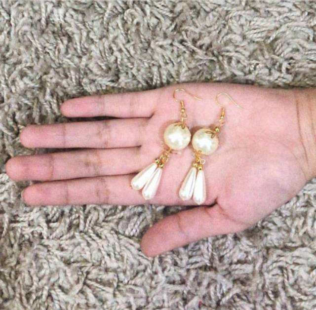 Britney Pearl Earrings | Anting Mutiara Handmade