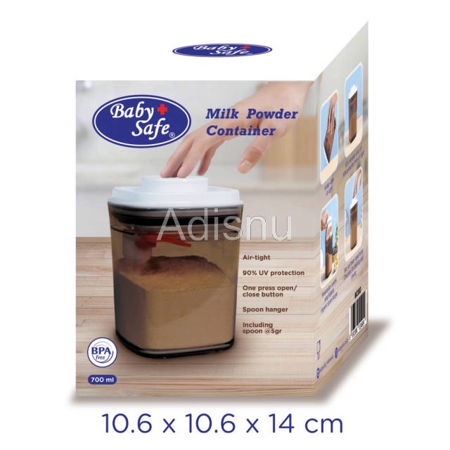 Baby Safe Premium Milk Container Wadah Susu Bubuk &amp;  Multi Fungsi 700 ml MC003