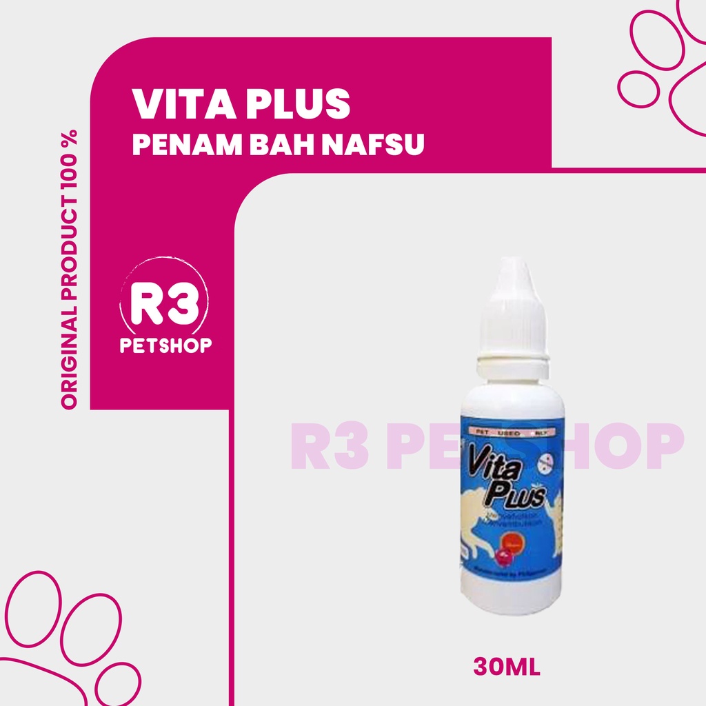 Vitamin penambah nafsu makan kucing anjing VITA PLUS DROP