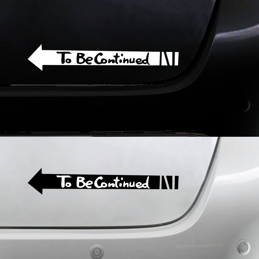 Sticker Mobil Cutting Vinyl To Be Continued Icon Jojo 's Bizarre Adventure Anime