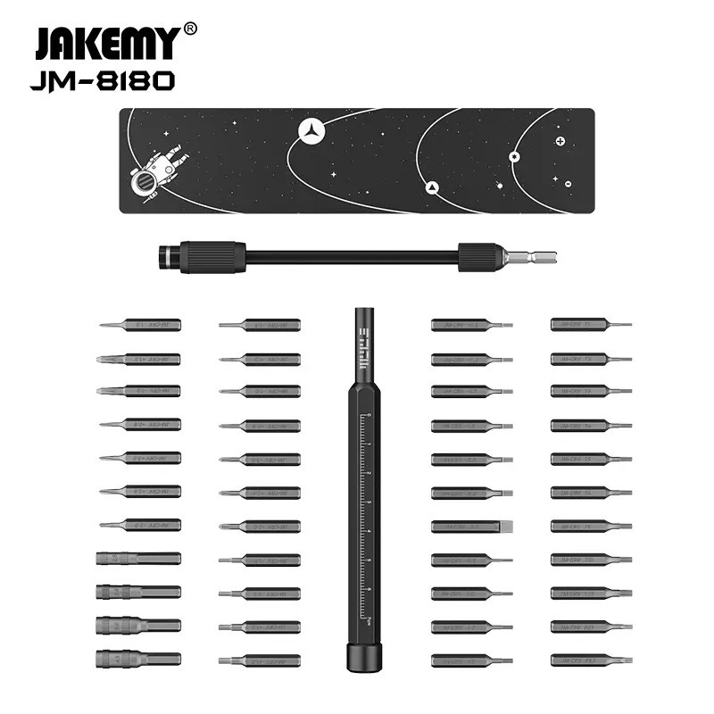 Jakemy JM-8180A 47 in 1 Set Obeng Presisi Phillips Torx Bits Magnetic